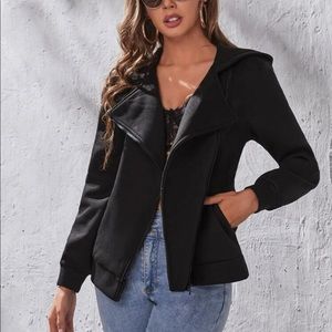 ✨Host Pick✨SHEIN Slant Zip Up TallSmall NWOT